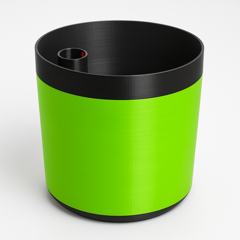Hydrokultur-Topf in Neon Grün / Schwarz Hydrokultur-Topf in Neon Grün / Schwarz