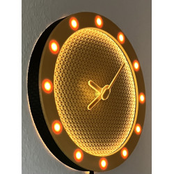 Wanduhr Wabe mit LED-Lichteffekt online kaufen