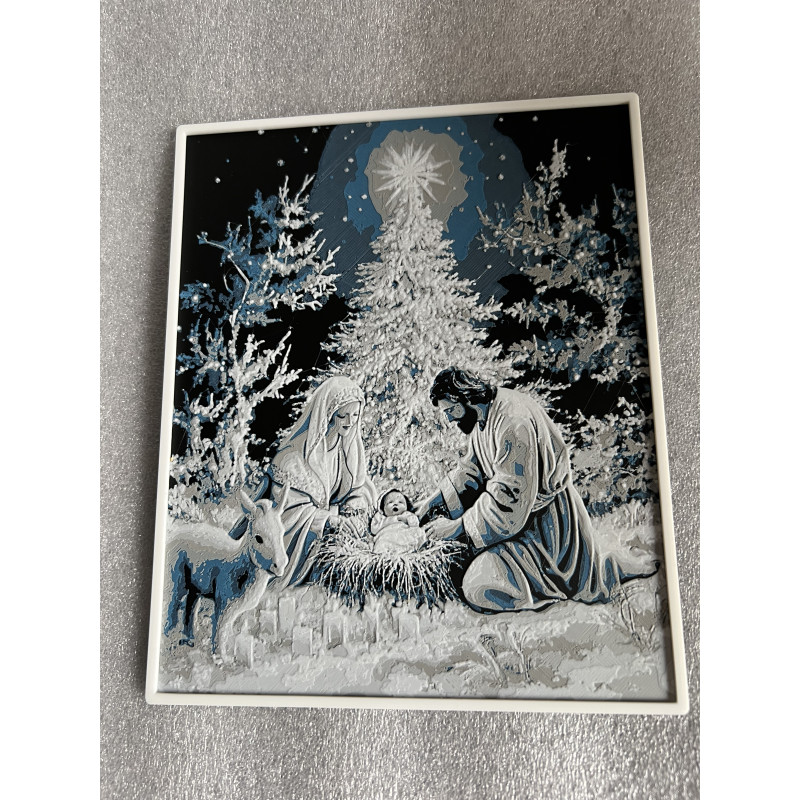 Weihnachtskrippe im Winterwald Weihnachtskrippe im Winterwald