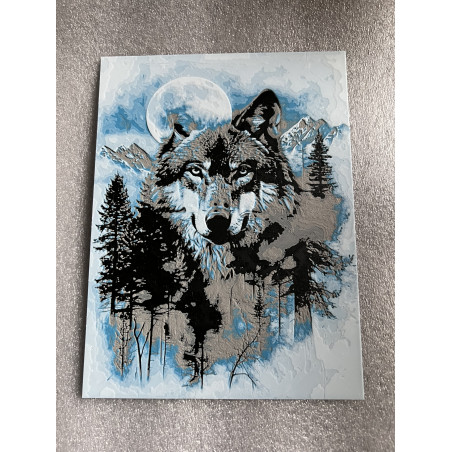 Wolf im Mondlicht