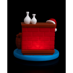 Kamin-Dekoleuchte „Schlafende Katze“ – für LED-Teelichter