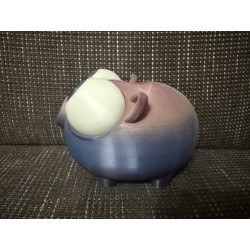 Nachtleuchtendes Sparschwein mit Drehverschluss