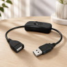 USB-Adapter mit Schalter für Litholampen