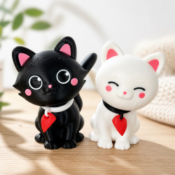 Katzenfiguren – Liebevolles Duo mit… online kaufen