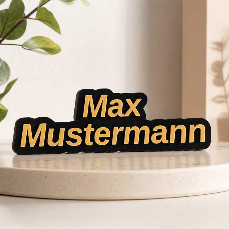 Personalisierter 3D-Namensschriftzug – 3D-Namensschriftzug