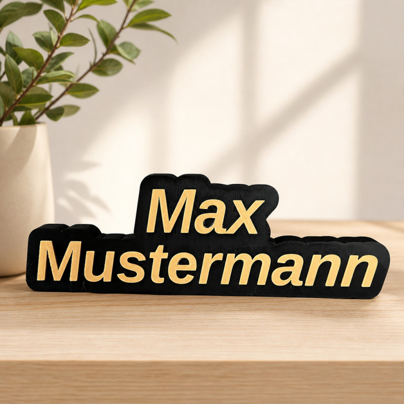 Personalisierter 3D-Namensschriftzug