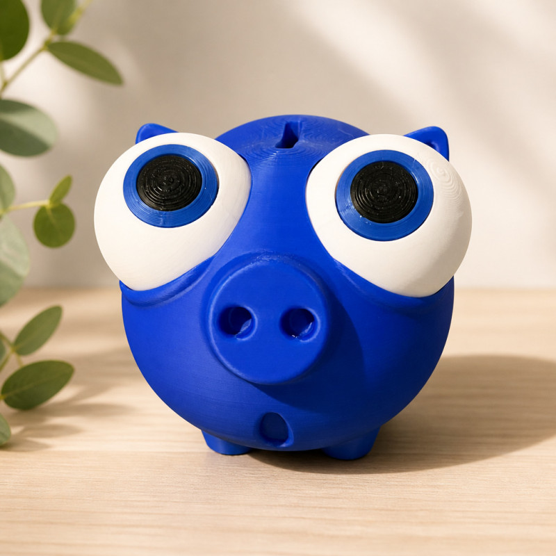 Sparschwein mit Drehverschluss – dekorative Spardose