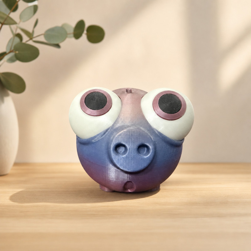 Sparschwein 12 – nachtleuchtende Spardose mit Drehverschluss – Sparschwein mit Drehverschluss