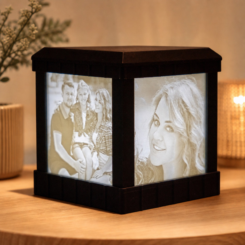 Litholampe für 4 Bilder mit LED – Litholampe für 4 Bilder