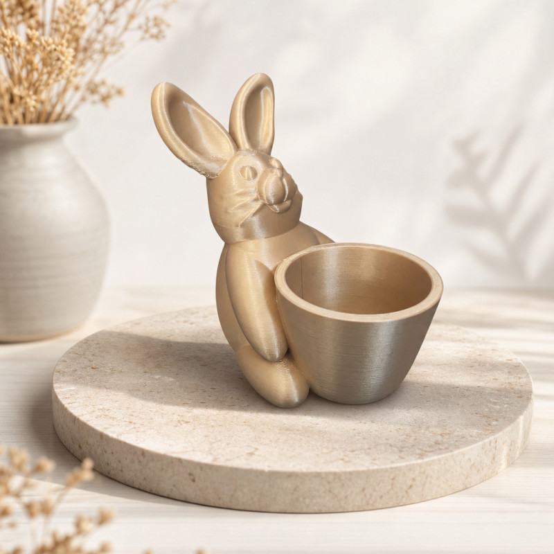 Osterhase mit Becher – Osterdeko mit Becher