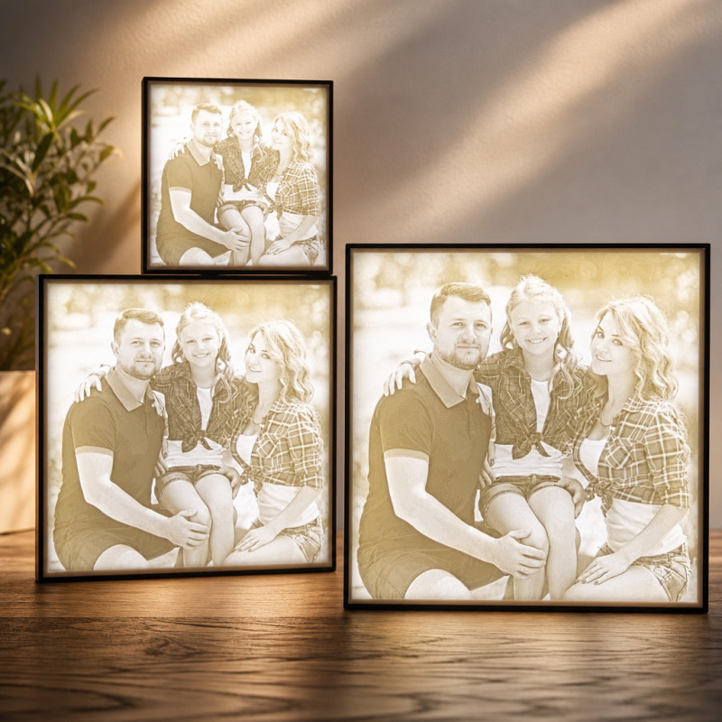 Personalisierte Lithobox mit 1 Bild – LED-Lampendekoration – Lithobox mit eigenem Bild