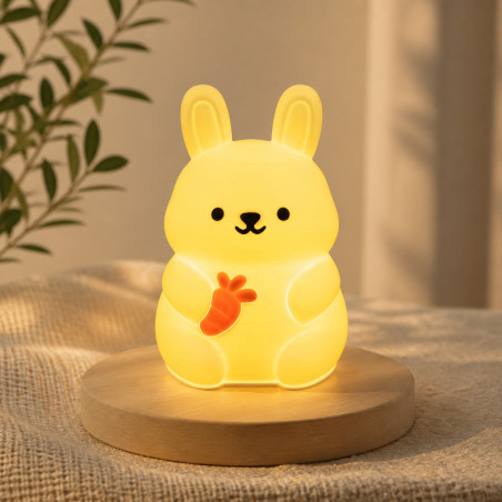 Nachtlicht Hase mit RGB-LED und Fernbedienung – Hasen Nachtlicht