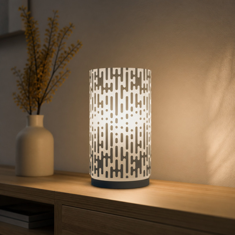 Lampe „Pixelglanz“ – LED-Dekolampe mit RGB-Farbwechsel