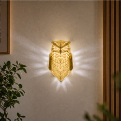 Eulenlampe mit LED-Lichteffekt für 3D-Druck & Projekte