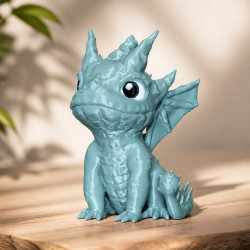 Baby Steindrache – kompakte 3D-Dekofigur – Drachen Dekofigur