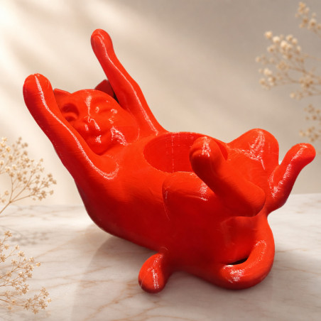 Blumentopf (Verspielte Katze) – Blumentopf Katze