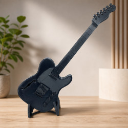 Gitarre mit Ständer – dekoratives 3D-Modell – dekorative Gitarre