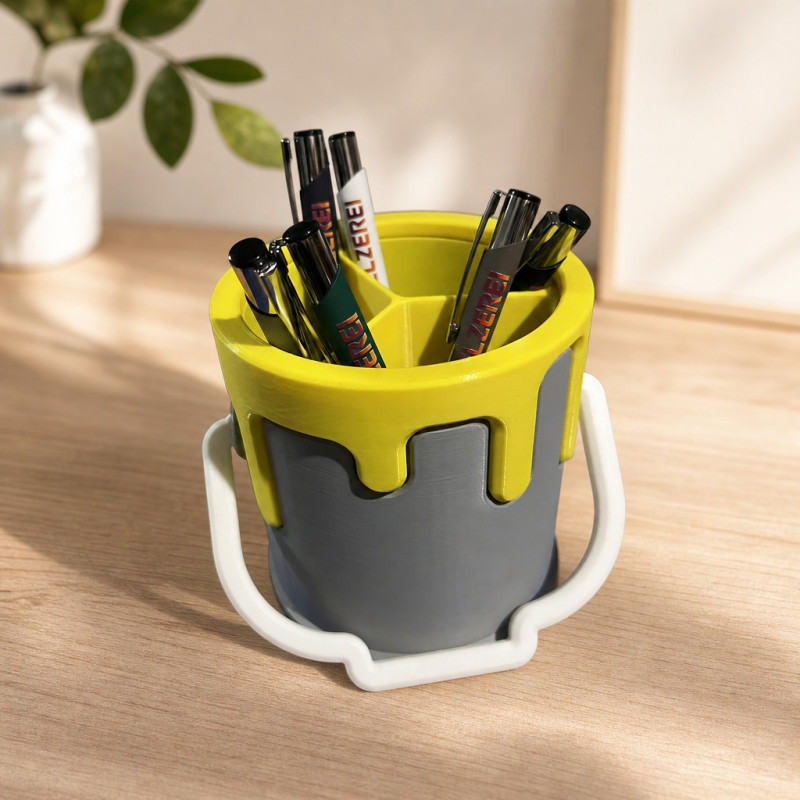 Individueller Stiftehalter im Farbkübel-Design – Stiftehalter