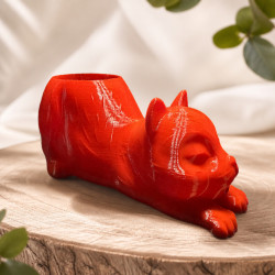 Blumentopf (Streckende Katze) – Blumentopf Katze