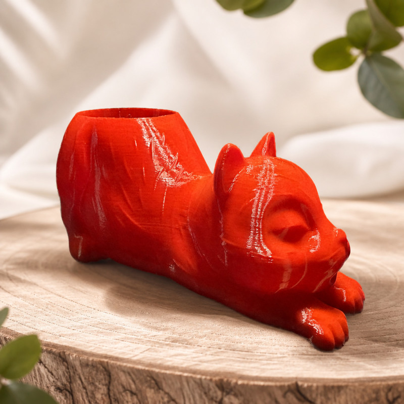 Blumentopf (Streckende Katze) – Blumentopf Katze