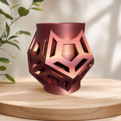 Moderne 3D-Vase / Übertopf – Geometrisches Design – 3D-Vase