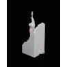 Dekorative Freiheitsstatue Lampe mit RGB-Beleuchtung in aufgebrochener Basis mit Schriftzug United States of America