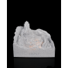 Leuchtobjekt mit Miniatur der Chinesischen Mauer, Bergrelief, Frontgravur CHINA und RGB-Beleuchtung