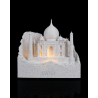 Dekorative Taj Mahal Leuchtlampe mit RGB-Beleuchtung, Minaretten und INDIA-Schriftzug