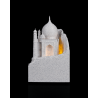 Dekorative Taj Mahal Leuchtlampe mit RGB-Beleuchtung, Minaretten und INDIA-Schriftzug