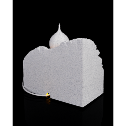 Dekorative Taj Mahal Leuchtlampe mit RGB-Beleuchtung, Minaretten und INDIA-Schriftzug