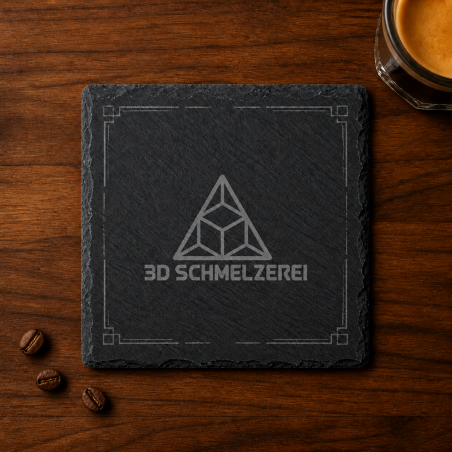 Personalisierter Schieferuntersetzer 10cm x 10cm – personalisierter Schieferuntersetzer