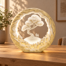 Bonsai Deko-Tischlampe RGB mit USB-A