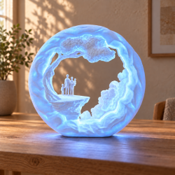 Familien Baum RGB-Tischlampe mit USB-A für Deko