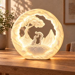 Braver Hund! Deko-Tischlampe RGB mit USB-A