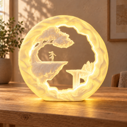 Der Träumer RGB Deko-Tischlampe mit USB-A in Weiß