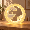 Der Träumer RGB Deko-Tischlampe mit USB-A in Weiß