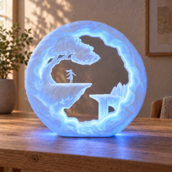 Der Träumer RGB Deko-Tischlampe mit USB-A in Weiß