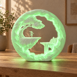 Der Träumer RGB Deko-Tischlampe mit USB-A in Weiß