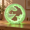 Der Wanderer RGB Deko-Tischlampe mit USB-A in Weiß