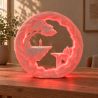 Der Wanderer RGB Deko-Tischlampe mit USB-A in Weiß