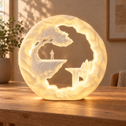 Der Wanderer Deko-Tischlampe RGB mit USB-A