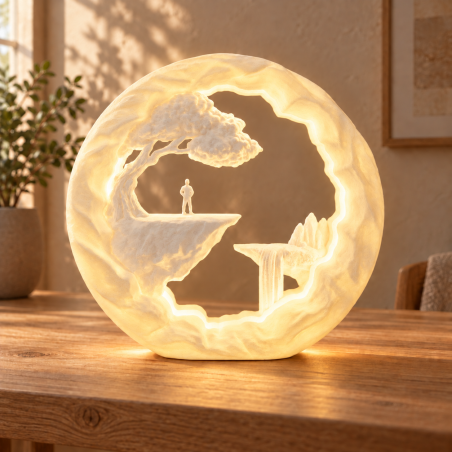 Der Wanderer Deko-Tischlampe RGB mit USB-A