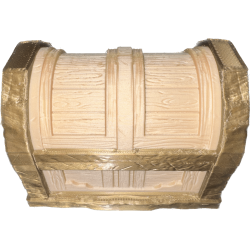 Dekorative Truhe in zweifarbigem Design – Deko-Truhe