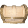 Dekorative Truhe in zweifarbigem Design – Deko-Truhe