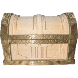 Dekorative Truhe in zweifarbigem Design – Deko-Truhe