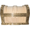 Dekorative Truhe in zweifarbigem Design – Deko-Truhe