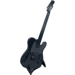 Gitarre mit Ständer – dekorative Dekofigur