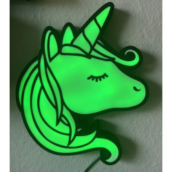 Einhornkopf Nachtlicht mit RGB-LED