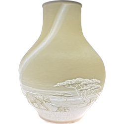 Elefantenlampe in Vasenform | Dekorative Designlampe