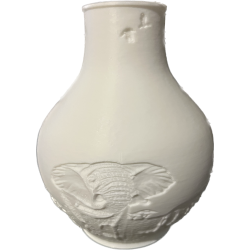 Elefantenlampe in Vasenform | Dekorative Designlampe